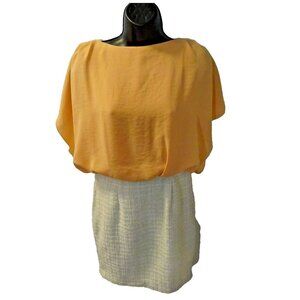 Pre-Loved Magano Size 2 Retro Peaches and Cream Coordinate Set Dress